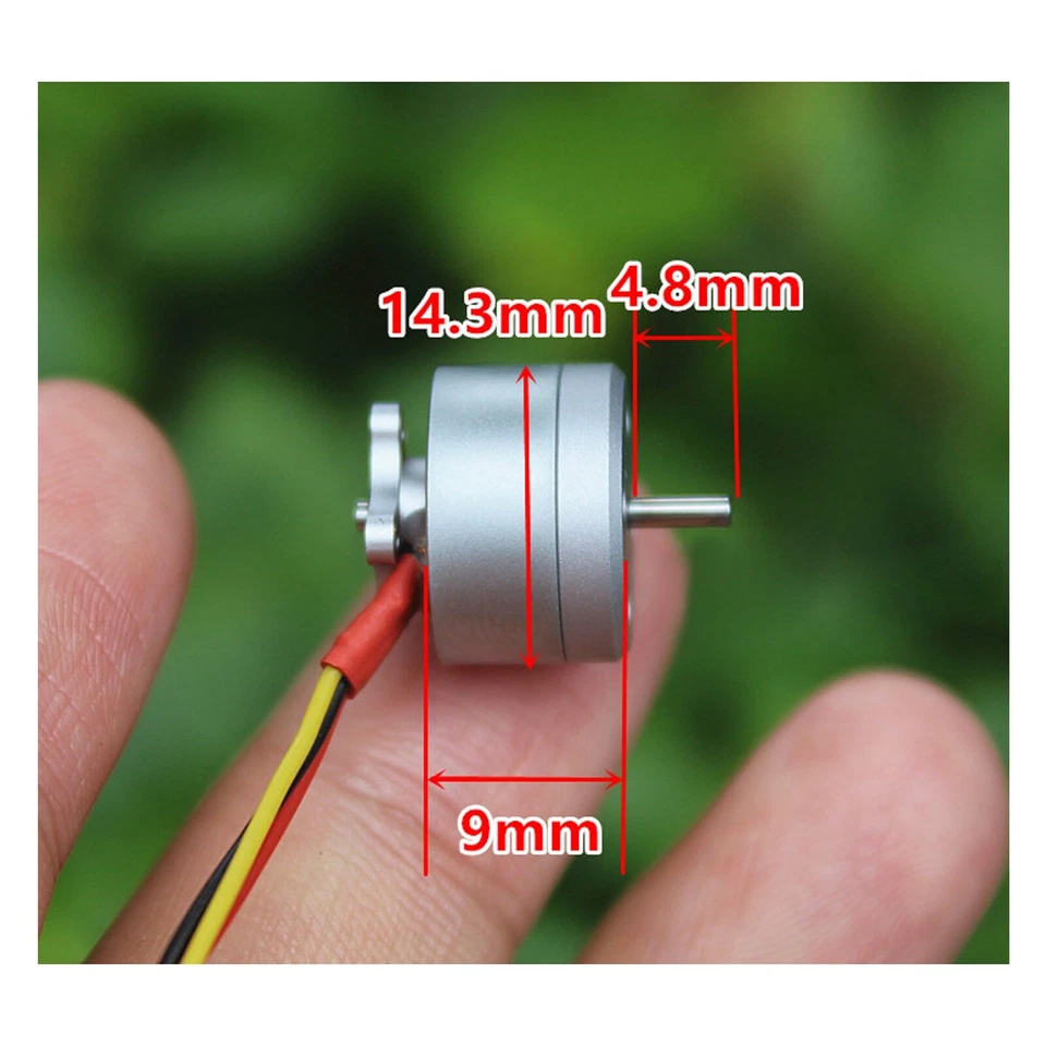 1104 Mini Brushless Motor 14mm 4300kv for 1S-3S RC Drone FPV Racing Quadcopter - Bild 3 von 4