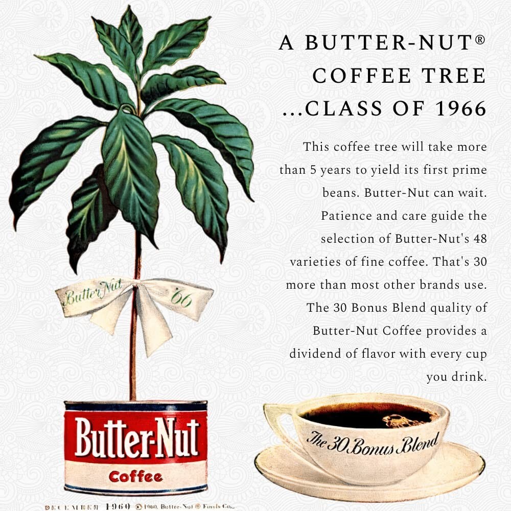 Butter-Nut Coffee Original Blend Ground, Medium Roast, 12 oz Steel Can (6  Pack) | eBay