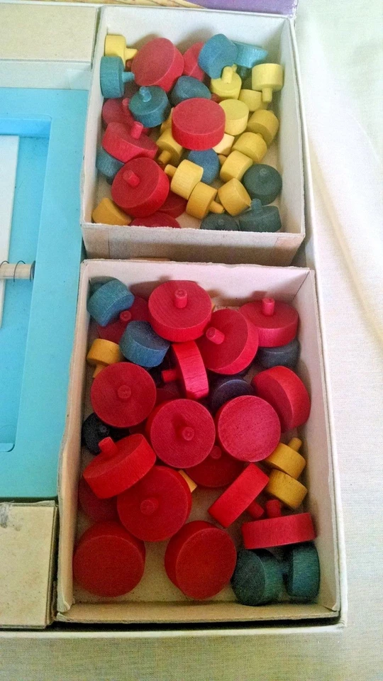 Booby Trap Game 1965 Parker Bros Spring Bar Action Wooden Pcs No 60 As Is USA - Image 3 of 4