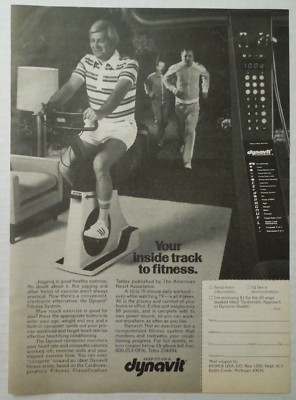 1978 DYNAVIT Fitness System Magazine Ad - Your Inside Track To Fitness.