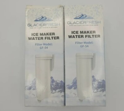 GLACIER FRESH GF- 54 Ice Maker Water Filter 2 Pack Replacement