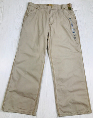 Vintage Baggy Painters Pants Mens 38x30 Old Navy Beige Skater Canvas Y2K New
