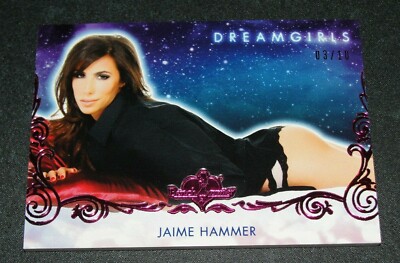 2017 Benchwarmer JAIME HAMMER Dreamgirls #42 Pink Foil Variant/10 PLAYBOY Sexy