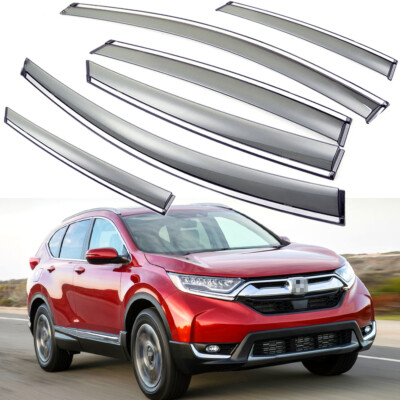 6pcs Rain Guards Window Visors Vent Shade Deflector for 2017-2022 Honda CR-V CRV