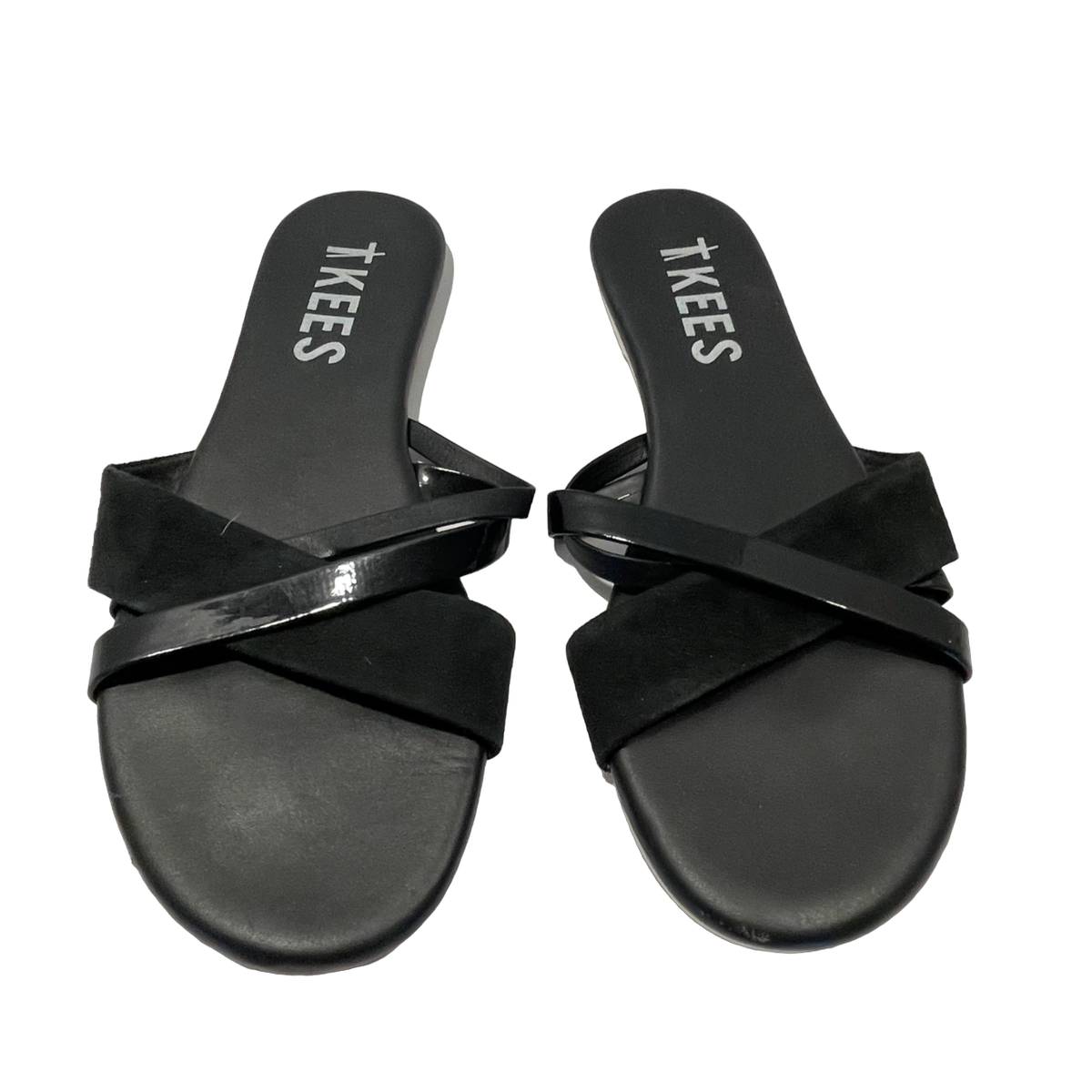 TKEES Kenzie Flip Flop Slide Sandals Women's Size Black Criss