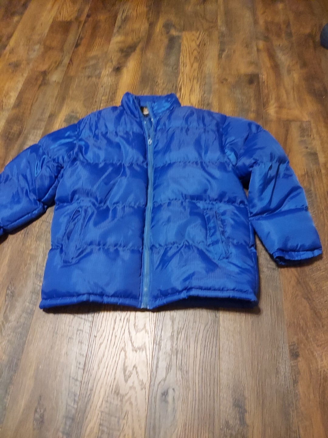 Vintage 90'S Lands' End padded puffer jacket, men's size XL Nylon black type Vintage Second Hand