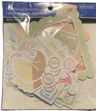 BABY Boy or Girl Accent Die -Cuts Colorbok  Total of 110 Pices 