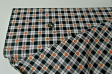 HARVEST LEAF PLAID/BLACK/NAT. - FABRIC TRADITION - BTHY - 18"X44"
