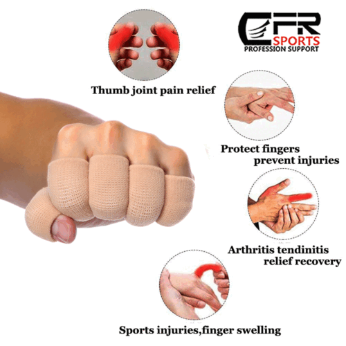 Finger Sleeves Splint Brace Support Arthritis Triggger Finger Compression Sports - Picture 5 of 12