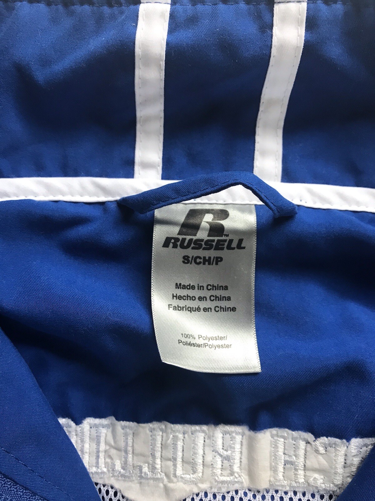 Louisiana Tech Unisex Russell Windbreaker Full Zip Blue Lined Jacket Size Small eBay