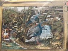 Printed needlepoint kits Tapestry Gobelin Ducks Floss Included 30x40 Cm Rto