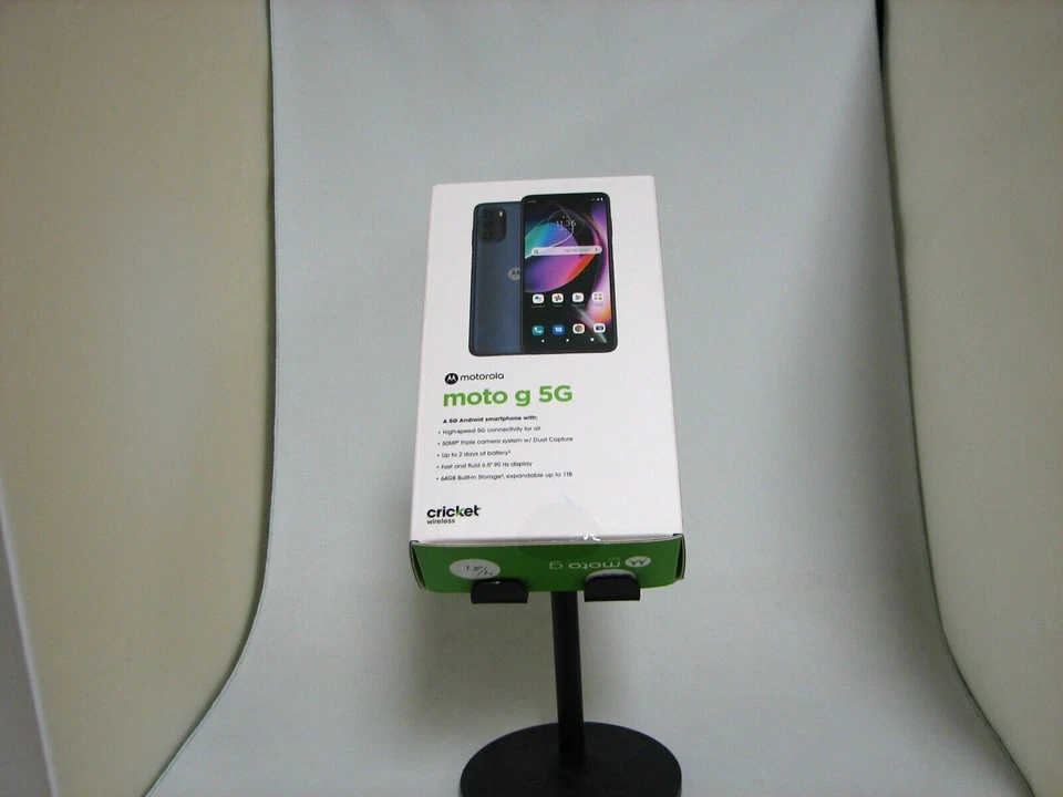 NIB!! Motorola Moto g 5G (2022) XT2213-1 (Cricket ) Moonlight Gray - Sealed!! - Image 2 of 4