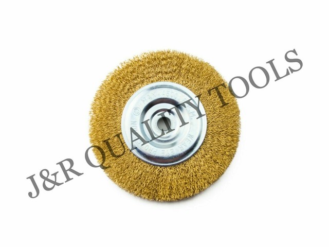 84mm 6 Inch Soft Brass Wire Brush Round 