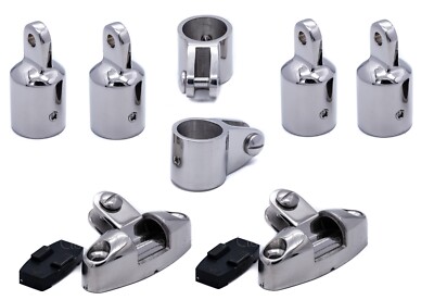 Bimini Kit PIVOT Edelstahl Bootsabdeckung Baldachin Spritzhaube Beschlag Schlauch