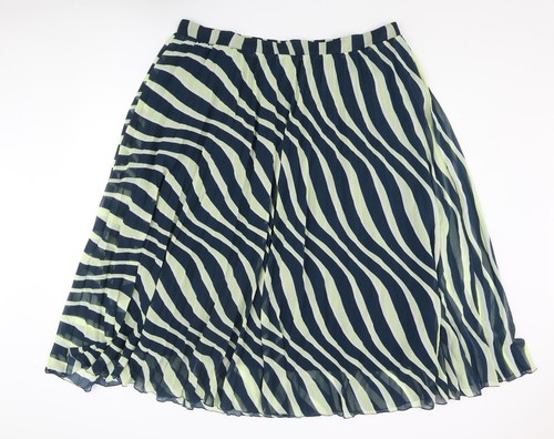 Marks & Spencer Womens Polyester Blend Pleated Skirt Size 22