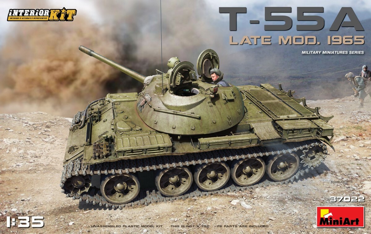 T-55a Late Mod. 1965 Interior Kit Tank 1:35 Plastic Model Kit MINIART
