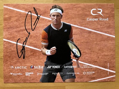 Casper Ruud AK Tennis Norway Autogrammkarte 15x21cm original handsigniert