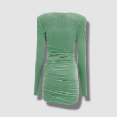 alexandre vauthier green velvet dress Tuckernuck Green Velvet Serena Dress Green / XL main image 1