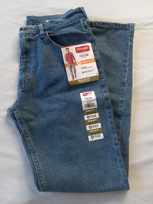 Wrangler Flex Regular Fit Men s Jeans Blue 5 Star Premium Denim Size 32x34 NWT