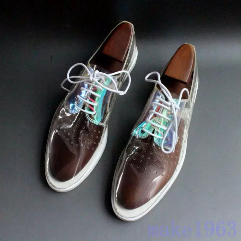 Clear shoes mens sale
