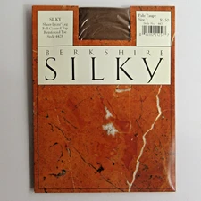 Berkshire SILKY Sheer Lyrca Leg Control Top Pantyhose Style 4428 Pale Taupe Sz 3
