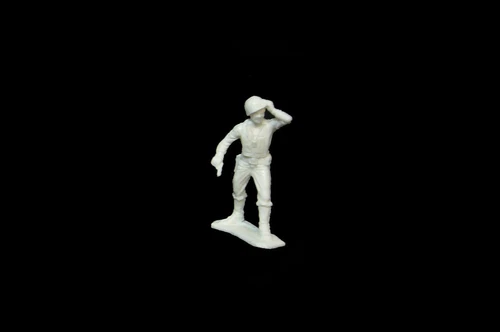 MARX Sailor .45 pistol white  54mm plastic toy soldiers playset