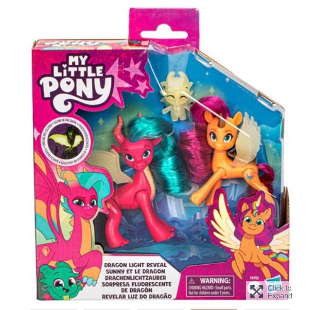 Hasbro My Little Pony Dragon Light Reveal Sunny & Blaize 2 Pack NIB