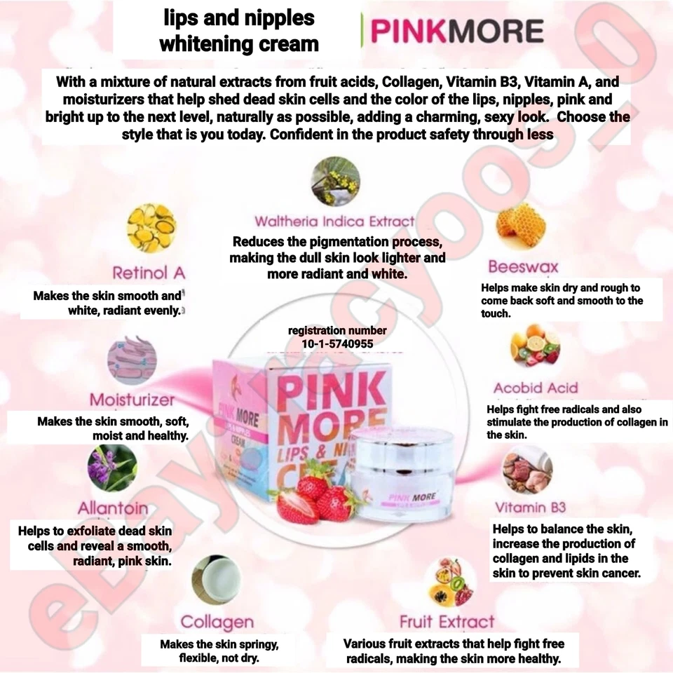 Creme clareador labial extratos naturais beijo confiante masculino feminino PINK MORE - Imagem 2 de 4