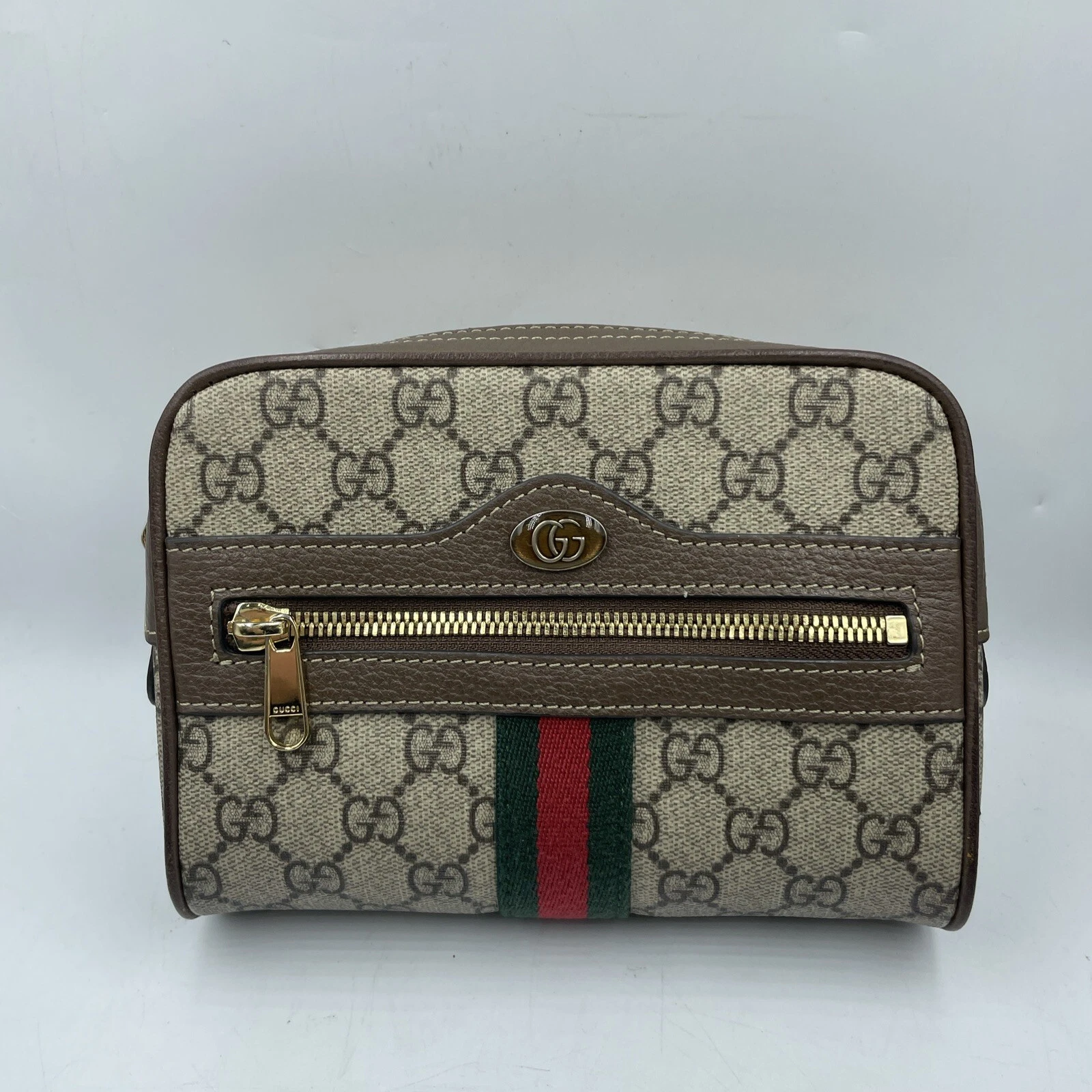 Sac bandoulière GUCCI Sherry Line OPHIDIA pochette taille beige/marron sans ceinture