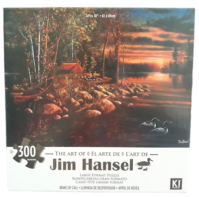 Jim Hansel Art Wake Up Call Large Format Jigsaw Puzzle 300 Pieces 24''X18'' Piece
