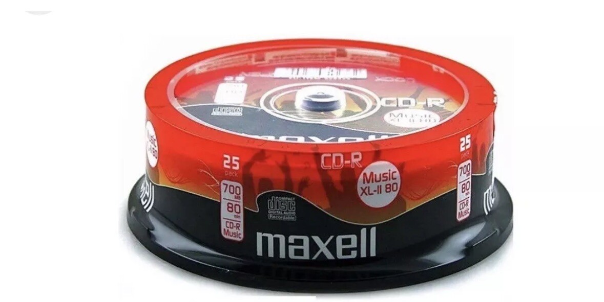 Audio CD-R 10 Stuks Audio CD-R 80 Min/700 MB Maxell XL-II 80 In Cakebox 25 Stück 700 MB CD-R