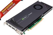 Dell NVIDIA QUADRO 4000 2GB 256-bit Dual DP DVI GDDR5 Graphic Card