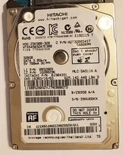 Hitachi Z5K500-320 HTS545032A7E380 320GB 5400RPM 2.5" HDD Hard Disk Drive