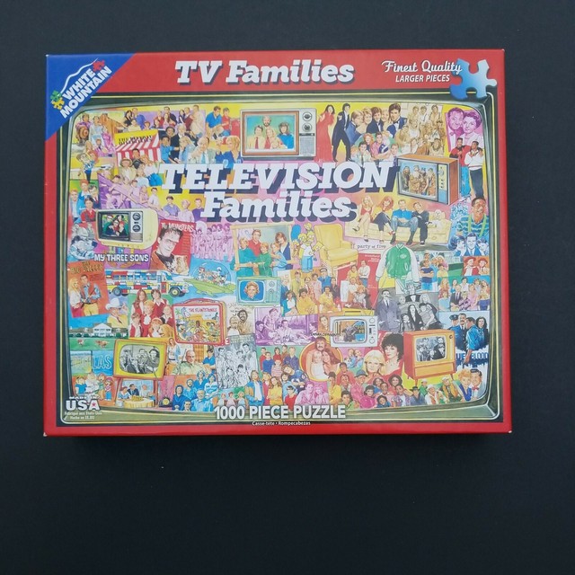 Puzzles White Mountain Puzzles TV Families 1000 Piece Jigsaw Puzzle Inc