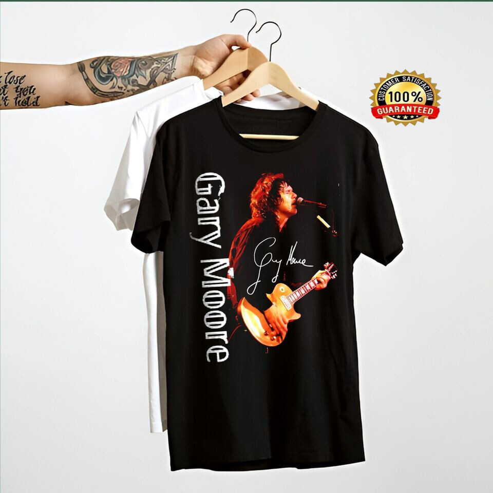 Rare Gary Moore Singer Shirt Cotton Black All Size Shirt S-4XL