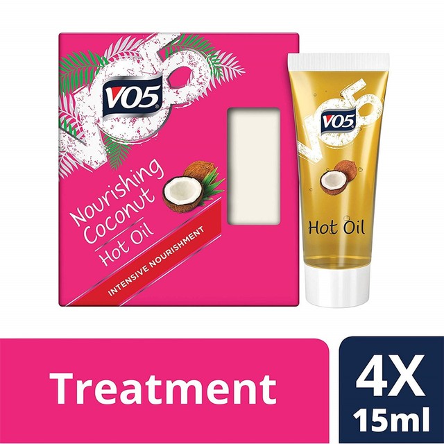 V05 Hot Oil Treatment 8 X 15ml Nourishing Coconut for Damaged Hair for