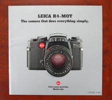 LEITZ LEICA R4-MOT SALES BROCHURE, PUB CODE 121.111-136/185389