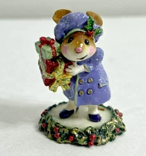 Wee Forest Folk M-326 Mary's Christmas Lavender Coat AP Signed 2005