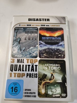  DISASTER (3 Filme Box) Supernova 2012 - Meteor  DVD  Guter Zustand  