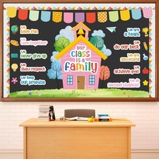 Colorful Classroom Bulletin Board Decorations Family Positive Affirmations