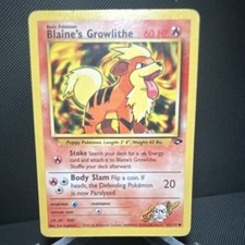 Pokémon Blaine's Growlithe 62/132 Gym Challenge Regular Common 60 HP Basic on eBay