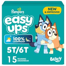 Bluey Easy Ups Potty Training Pants for Girls Boys Size 5T-6T 15 Count