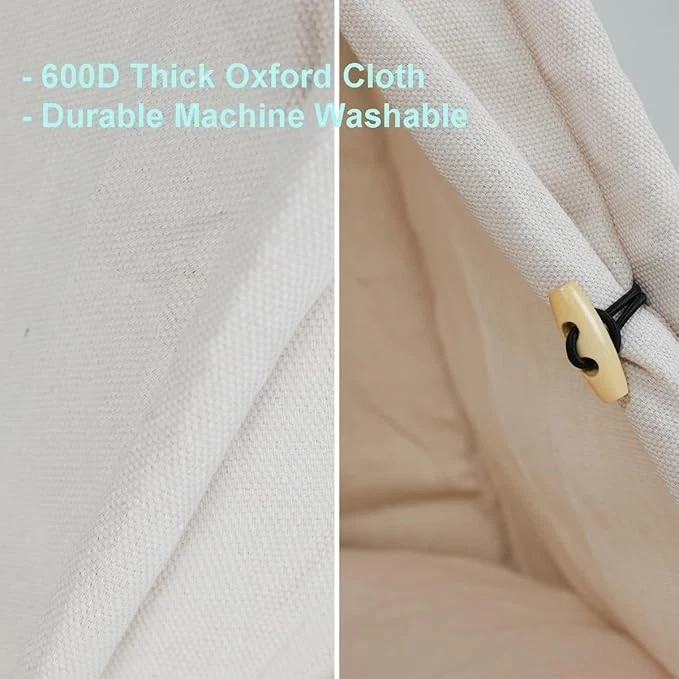 Tienda Tipi para Perros 28 Pulgadas Interior, Tamaño L Tienda para Mascotas Cama para Perros Medianos y Pequeños,... Foto 3 de 4