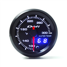 2 52 Mm Pointer Digital 7 Color Led Car Water Temp Temperature Gauge Meter