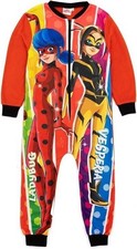 Kids Fleece All in One Boys Girls Character Childrens Pyjamas Age 3-10 Years