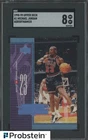 Michael Jordan HOF 1998-99 Upper Deck Aerodynamics #A1 Chicago Bulls SGC 8