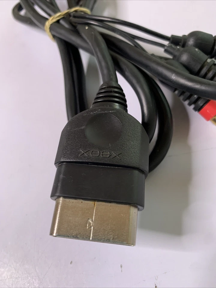 Genuine Official Microsoft XBOX Original AV Cable Composite - Image 2 of 4