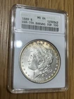 1889 Morgan Silver Dollar VAM-19A Bar Wing Top 100 ANACS MS64