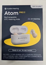 *NEW* Audien Hearing Atom Pro 2 Rechargeable OTC Hearing Aids
