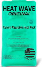 Instant Heat Packs Medium 5 9 - Medical Grade Reusable Green 1-Pack Fast and H
